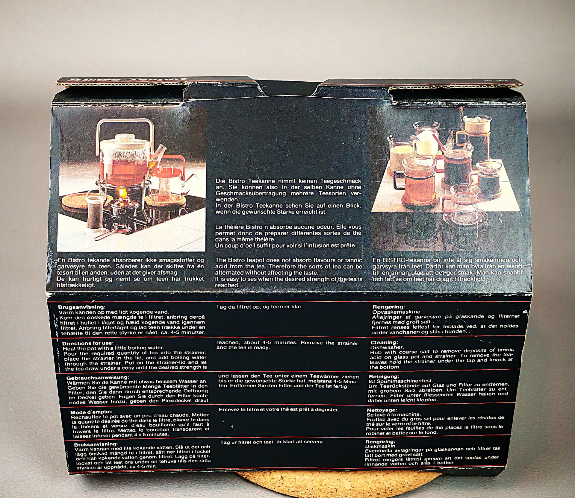 Czajnik, transparentny, szkło, proj. C. Jorgensen, Bodum, Dania, lata 80. - 287520