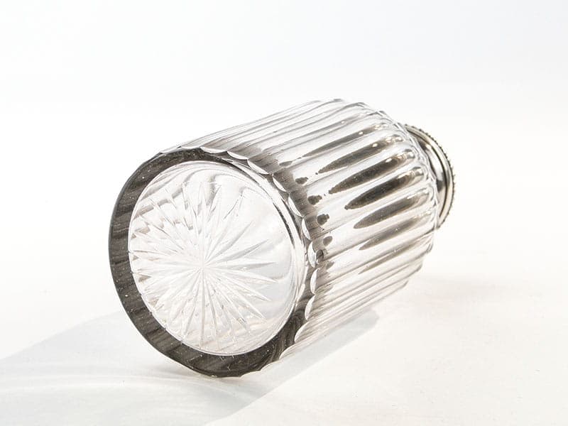 Perfume Bottle, transparent, crystal, silver, France, early 20th c. - 287542