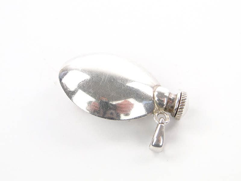 Perfume Flask, Art Nouveau, silver, amber, Poland, 1980s - 287586