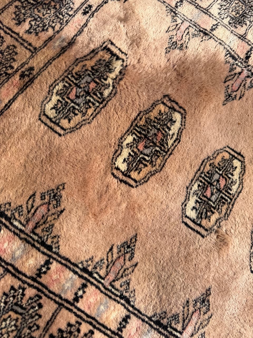 Chodnik Buchara, 400x80 cm, beżowy, wełna, Pakistan - 287628