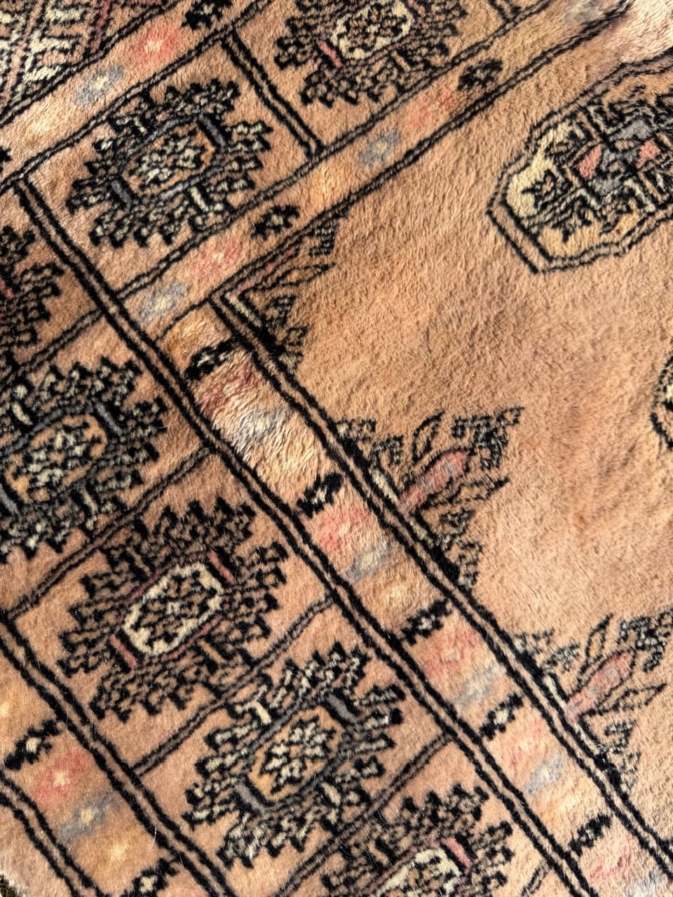 Chodnik Buchara, 400x80 cm, beżowy, wełna, Pakistan - 287627