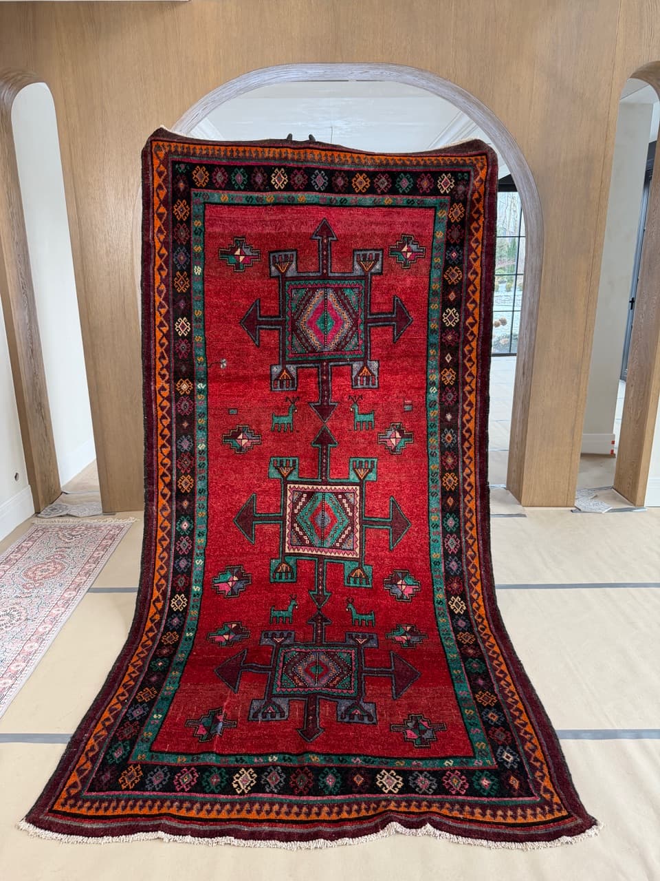 Chodnik Lori/Hamadan 330x163 cm, multikolor, wełna, Iran - 287655