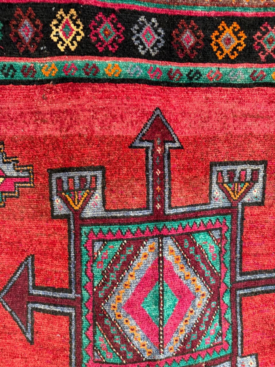 Chodnik Lori/Hamadan 330x163 cm, multikolor, wełna, Iran - 287659