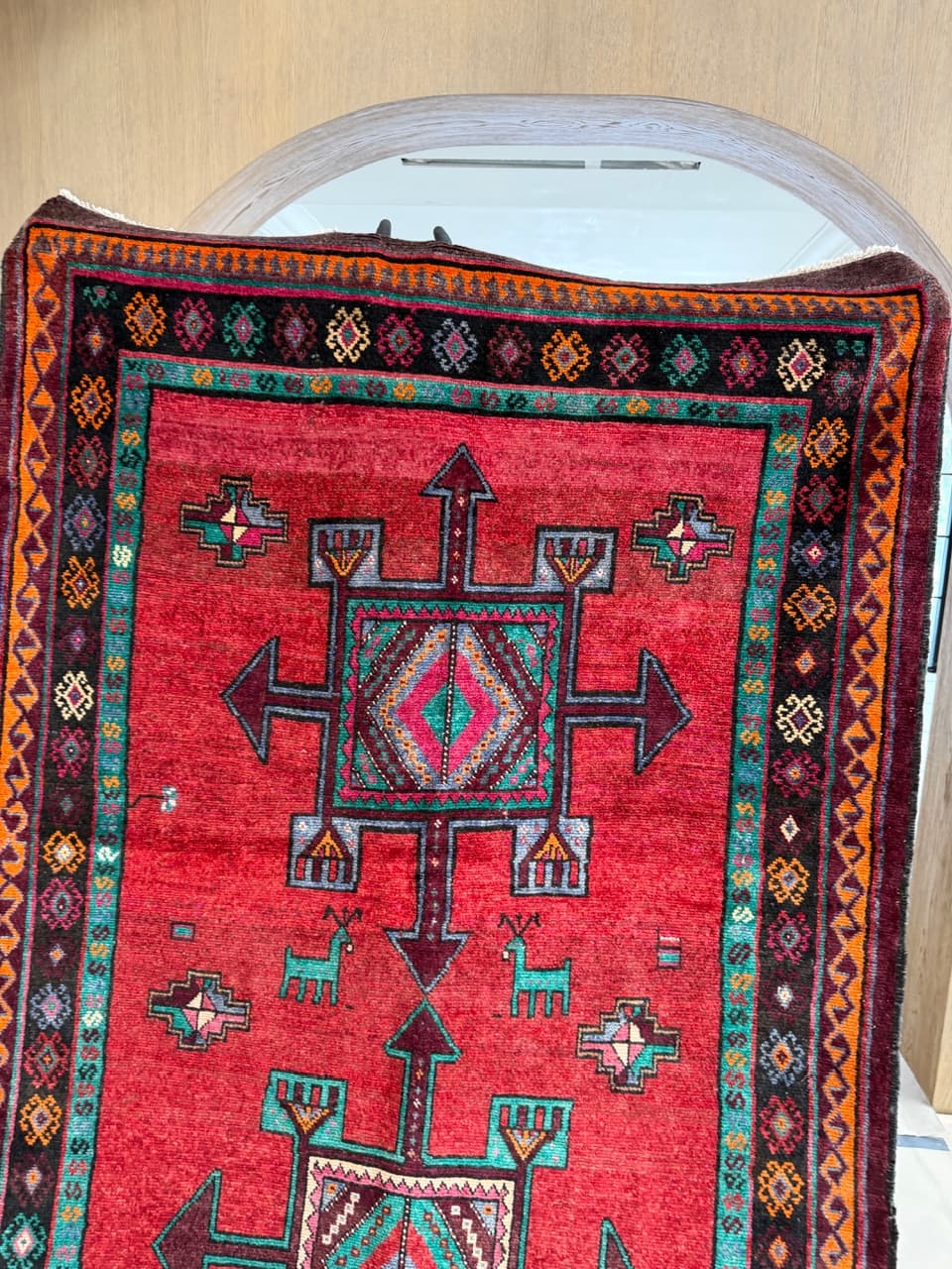 Chodnik Lori/Hamadan 330x163 cm, multikolor, wełna, Iran - 287658