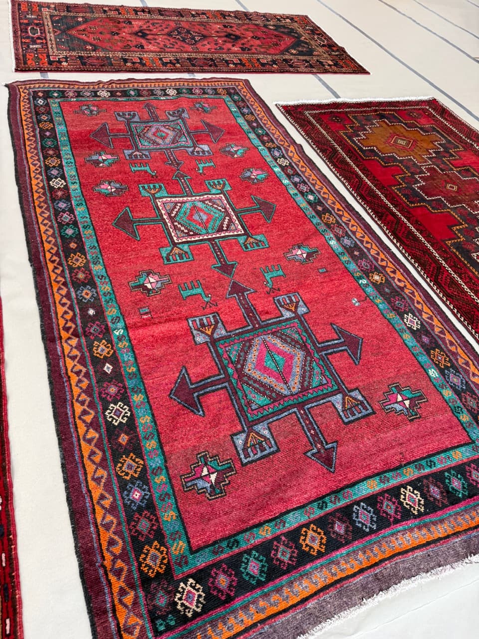 Chodnik Lori/Hamadan 330x163 cm, multikolor, wełna, Iran - 287651