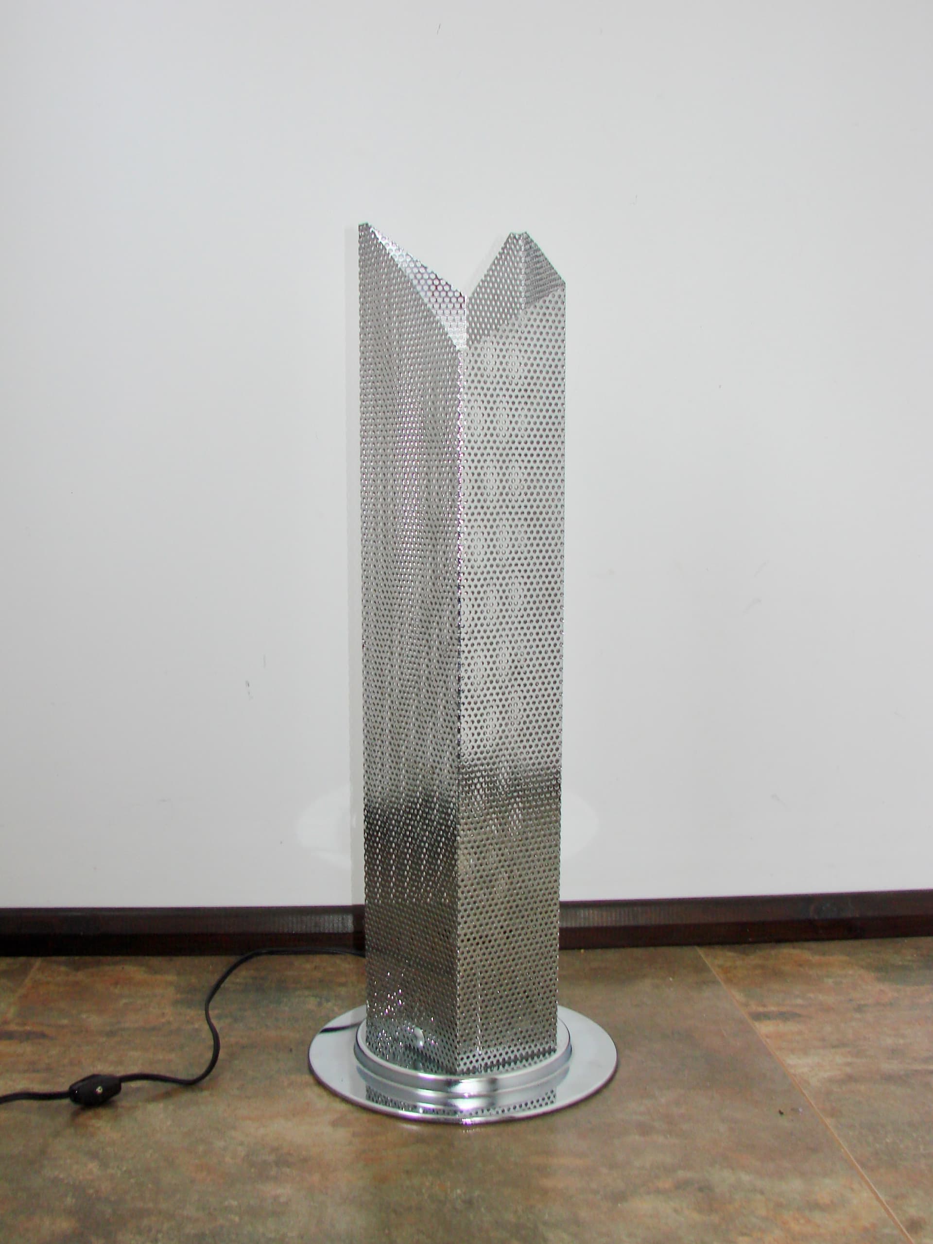 Lampa stojąca Modern, chrom srebrny, lata 80. - 287665