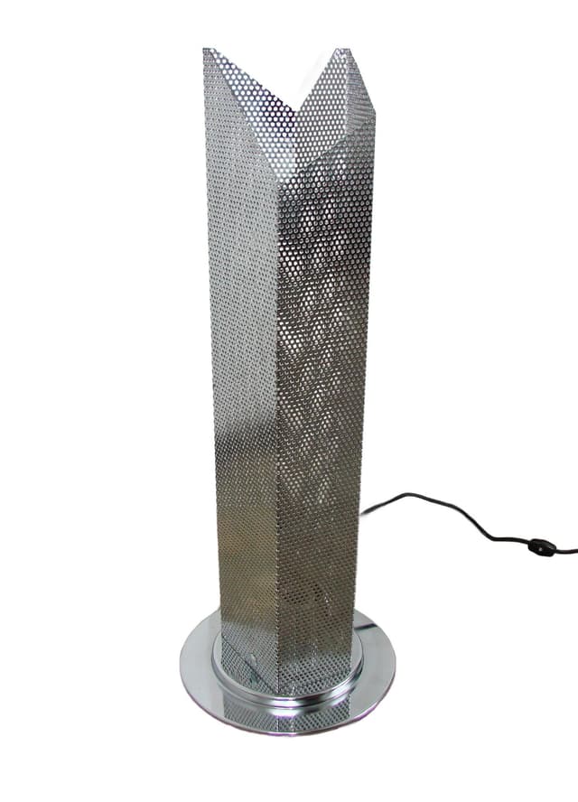 Lampa stojąca Modern, chrom srebrny, lata 80. - WYMIARY