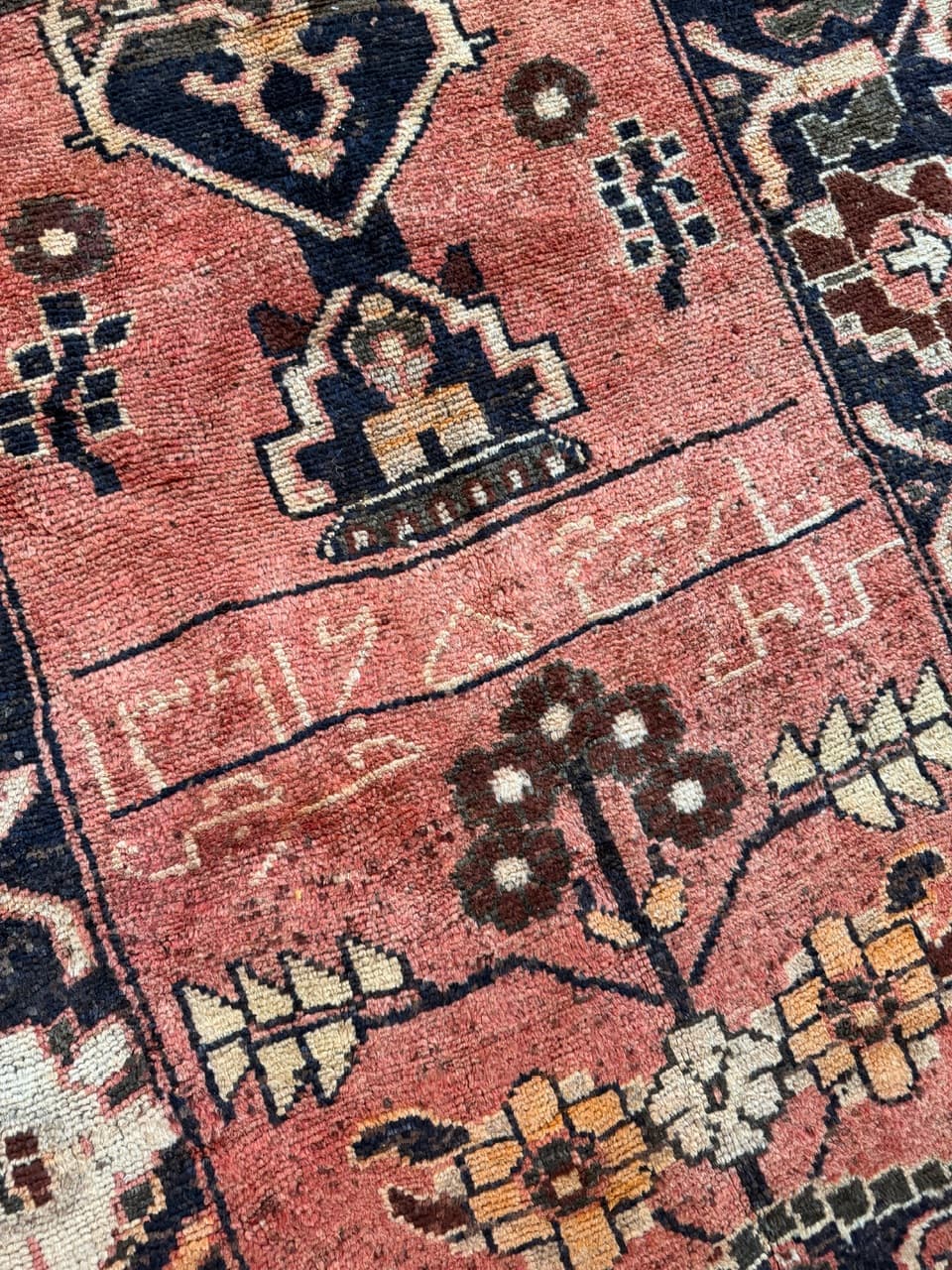 Chodnik Lori/Hamadan 420x135 cm, czerwony, wełna, Iran - 287689