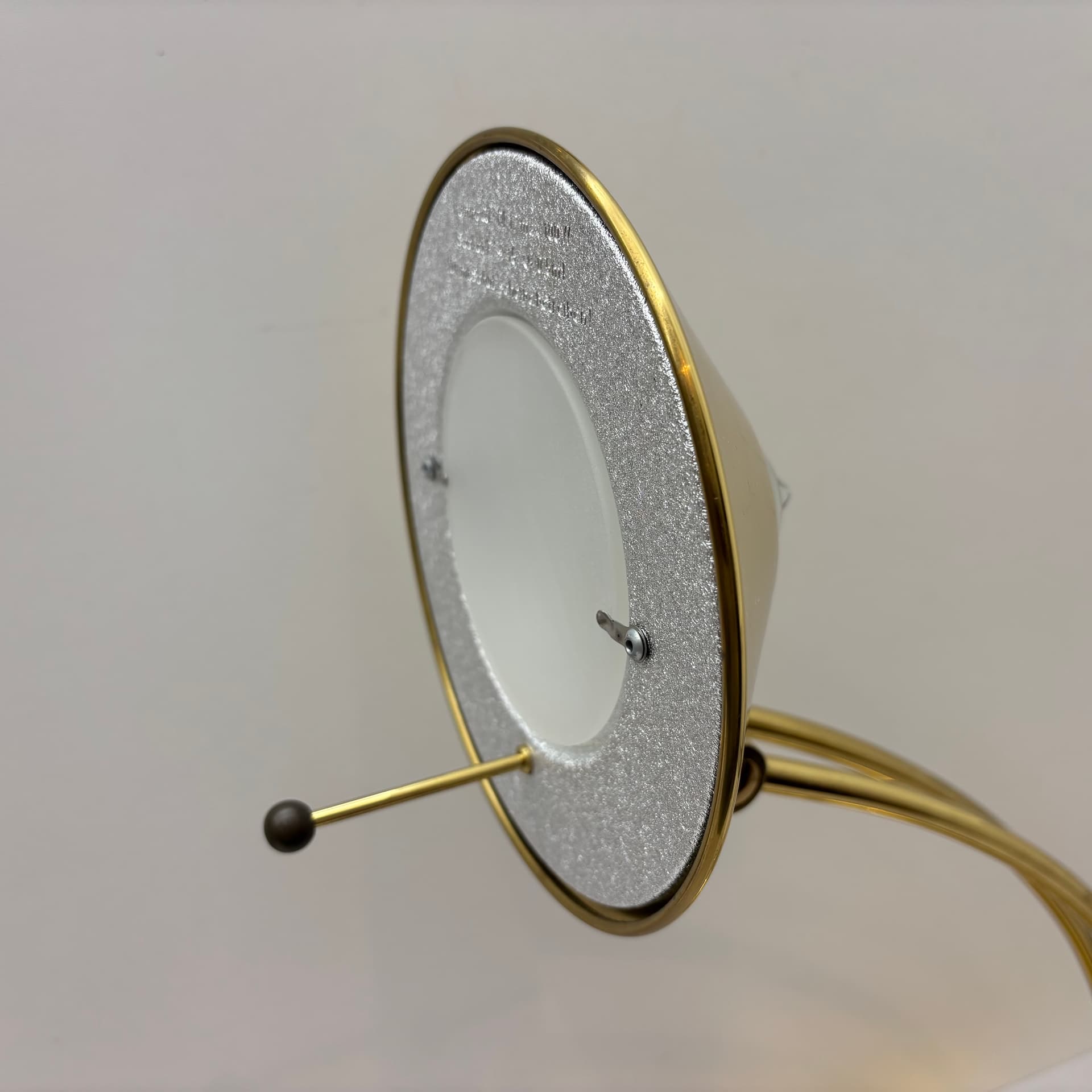 Lampa biurkowa, złoty, mosiądz, Niemcy, lata 80. - 287721