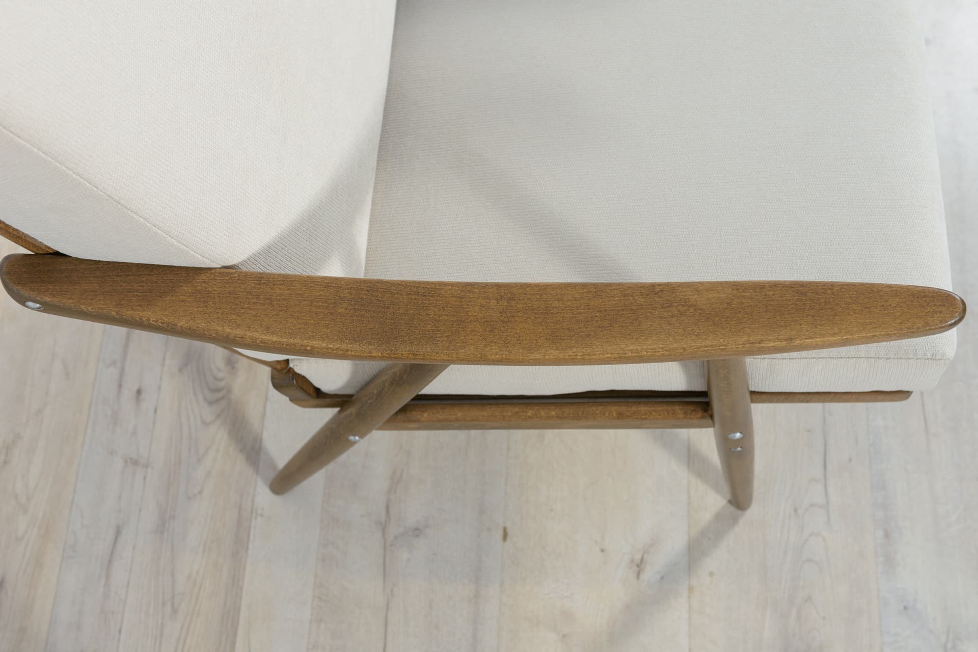 Para foteli, beżowy beech orzech, TON, Czechosłowacja, lata 60. - 287760