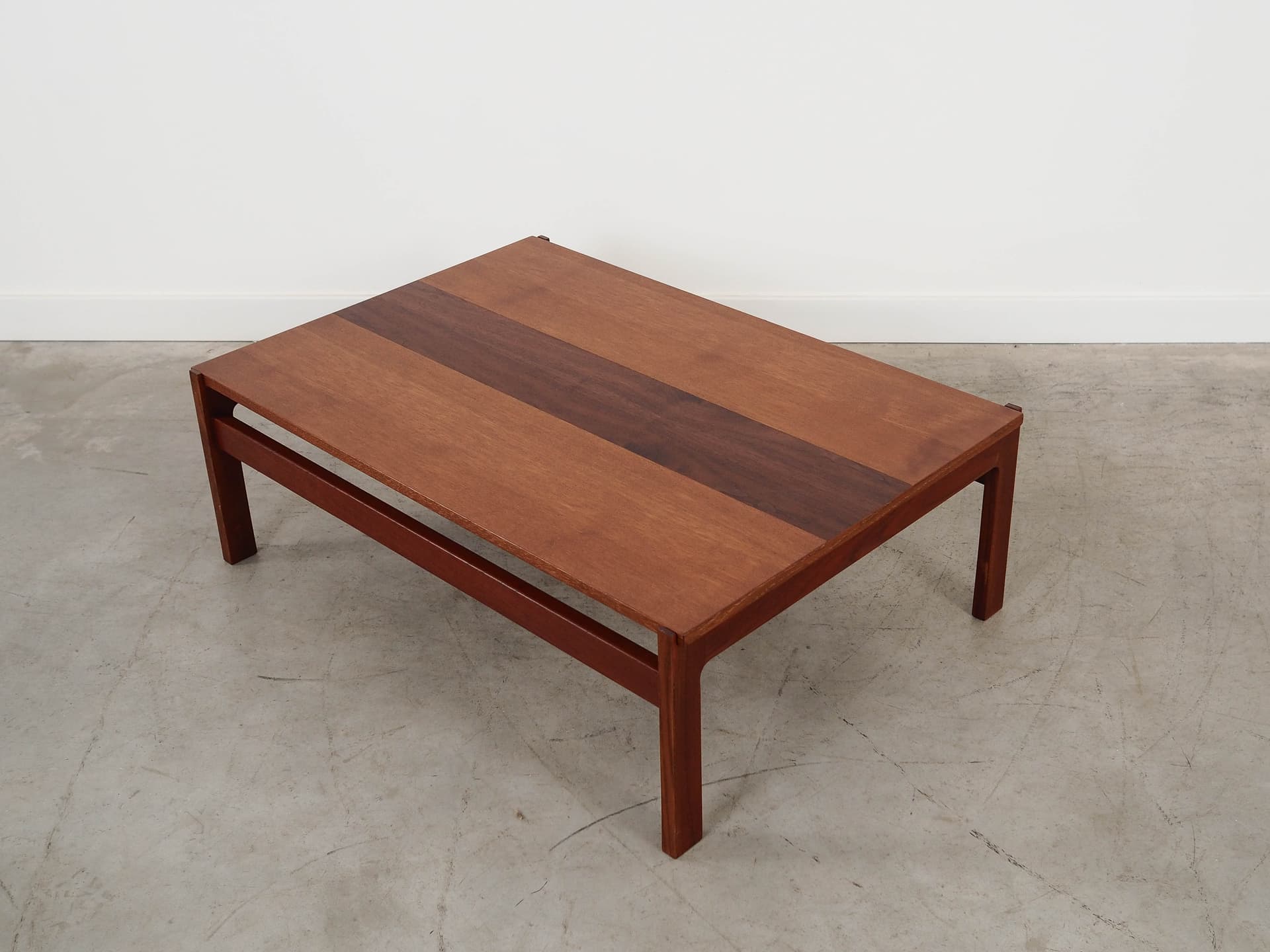 Coffee table, brown, walnut oak teak, Denmark, 1970s. - 287769