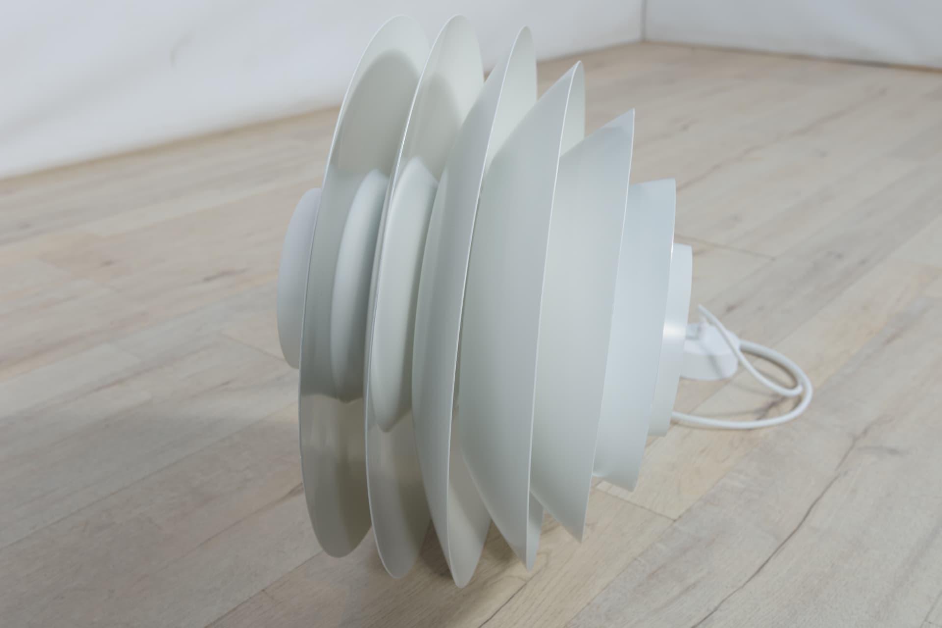 Lampa wisząca Verona, aluminium szary, proj. S. Middelboe, Fog & Mørup, Dania, lata 60. - 287834