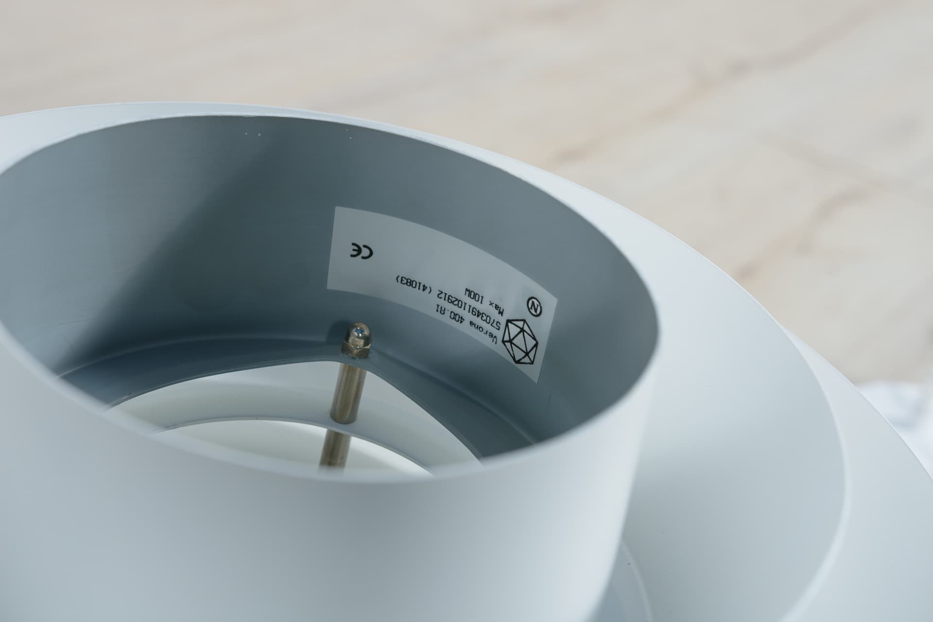 Lampa wisząca Verona, aluminium szary, proj. S. Middelboe, Fog & Mørup, Dania, lata 60. - 287841