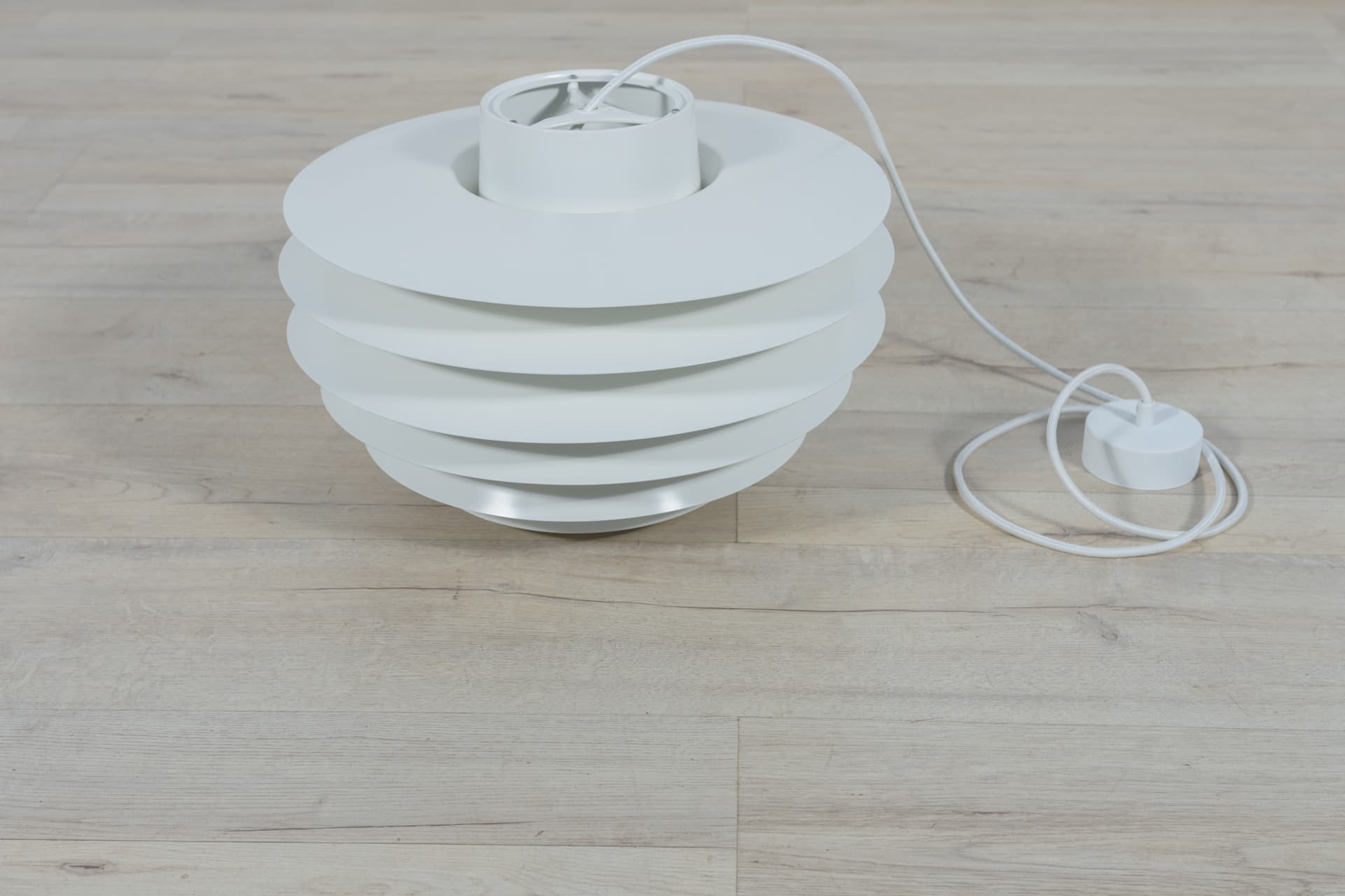 Lampa wisząca Verona, aluminium szary, proj. S. Middelboe, Fog & Mørup, Dania, lata 60. - 287833