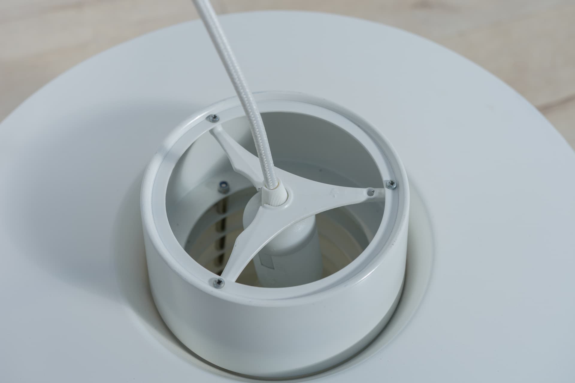 Lampa wisząca Verona, aluminium szary, proj. S. Middelboe, Fog & Mørup, Dania, lata 60. - 287836