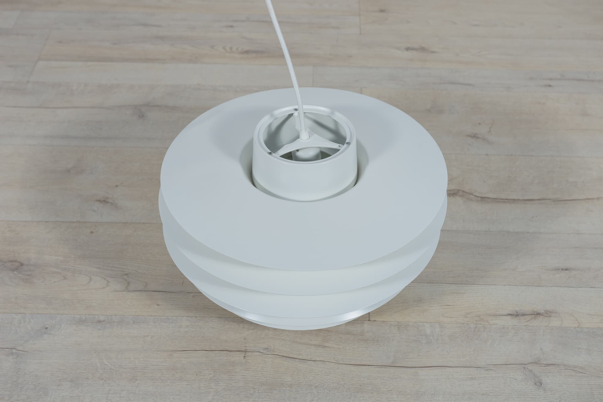 Lampa wisząca Verona, aluminium szary, proj. S. Middelboe, Fog & Mørup, Dania, lata 60. - 287831