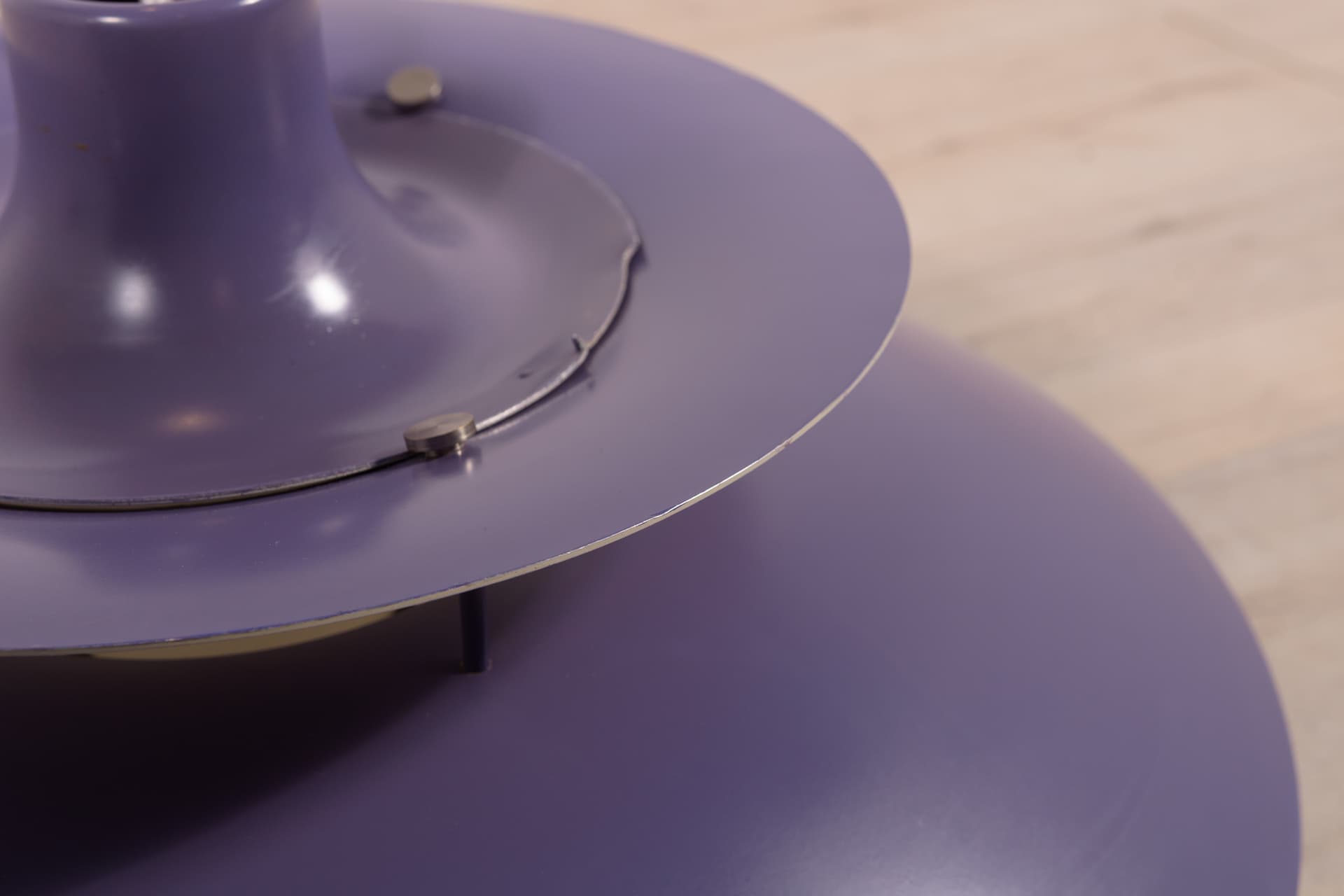 Lampa wisząca PH5, fioletowy, metal, proj. P. Henningsen, Louis Poulsen, Dania, lata 60. - 287849