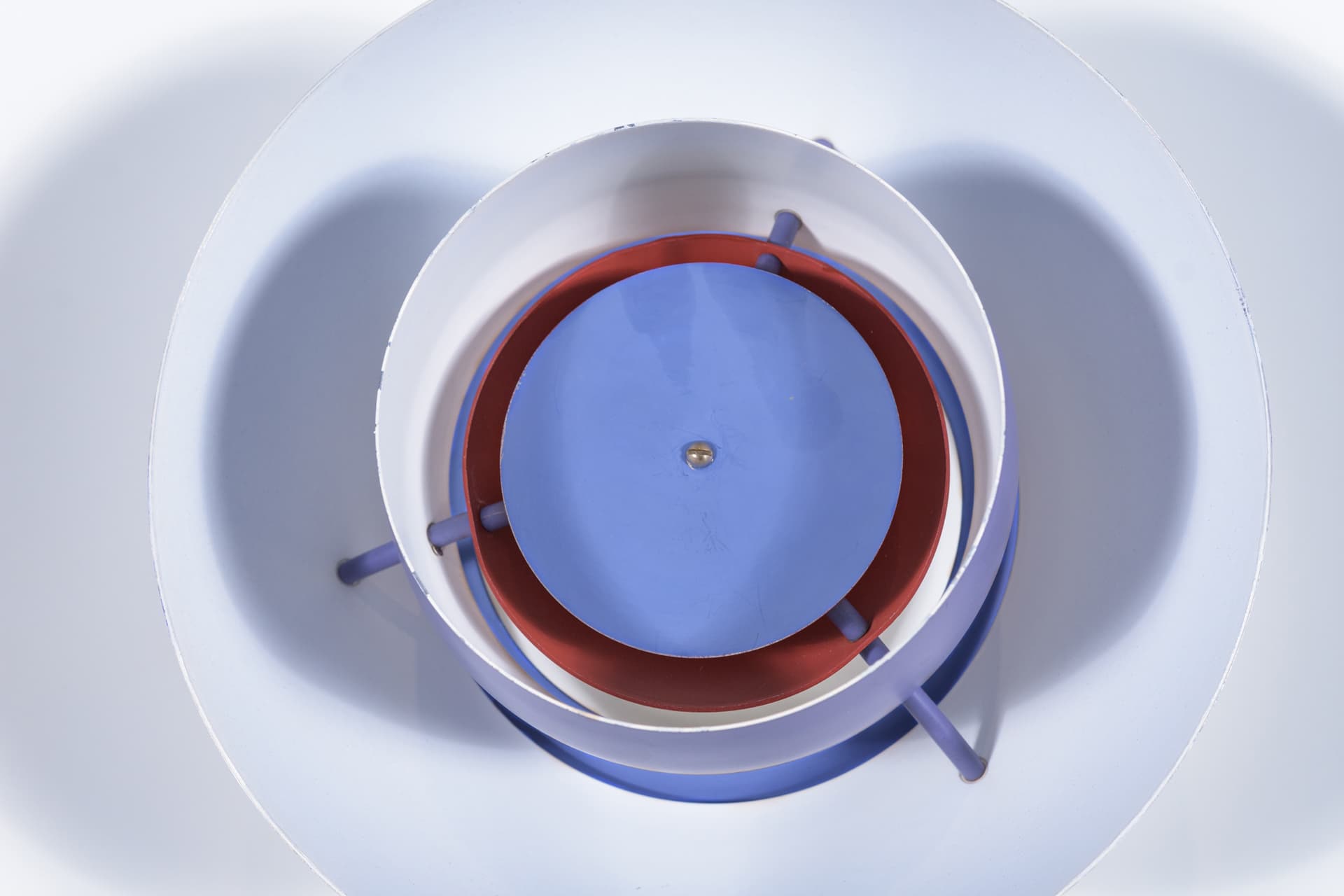 Lampa wisząca PH5, fioletowy, metal, proj. P. Henningsen, Louis Poulsen, Dania, lata 60. - 287852