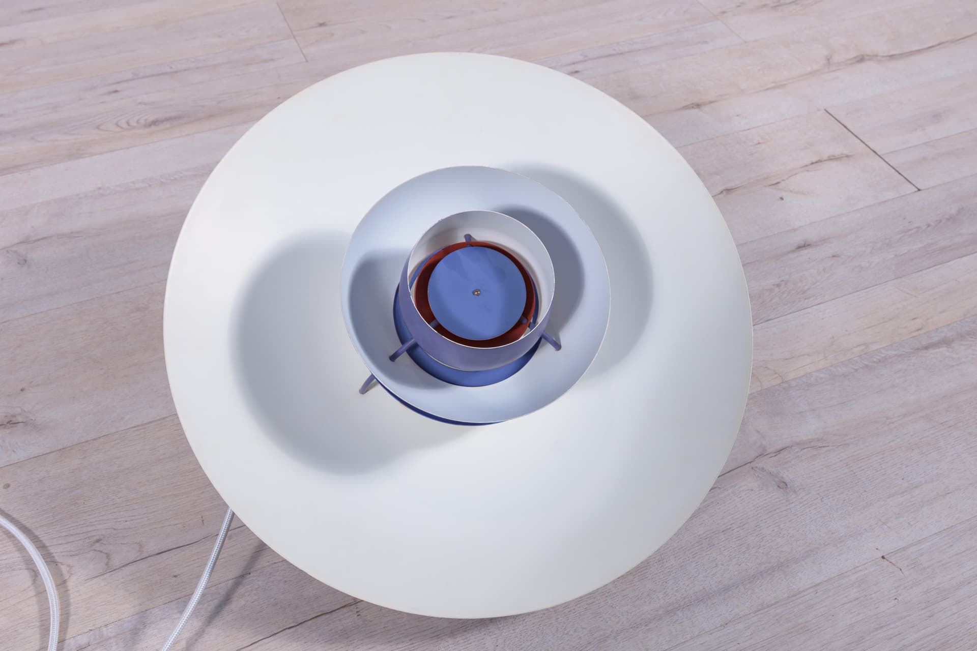 Lampa wisząca PH5, fioletowy, metal, proj. P. Henningsen, Louis Poulsen, Dania, lata 60. - 287847