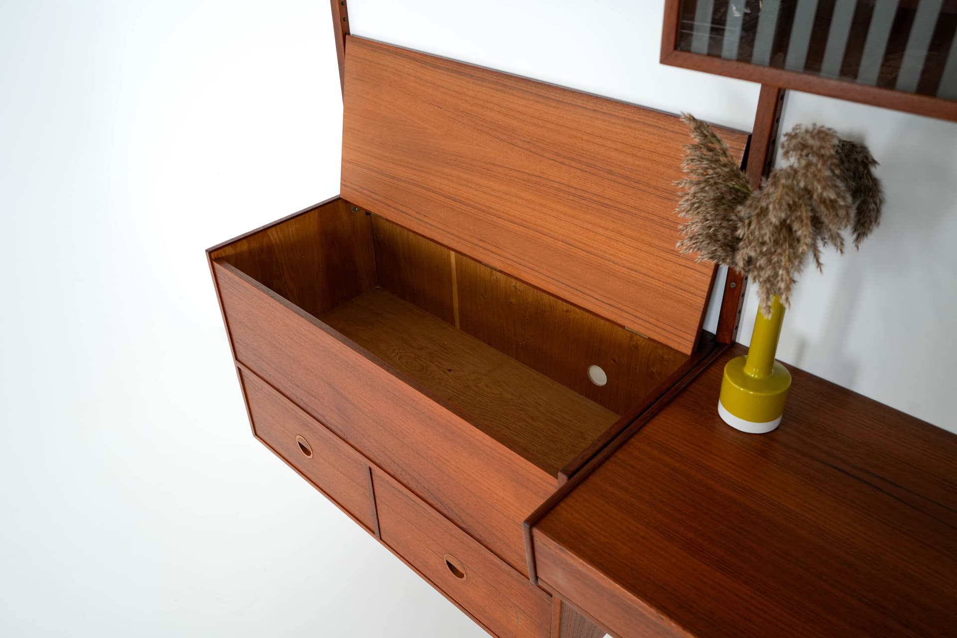 Regał systemowy, tek brązowy, Hansen & Guldborg, Dania, lata 60. - 287880