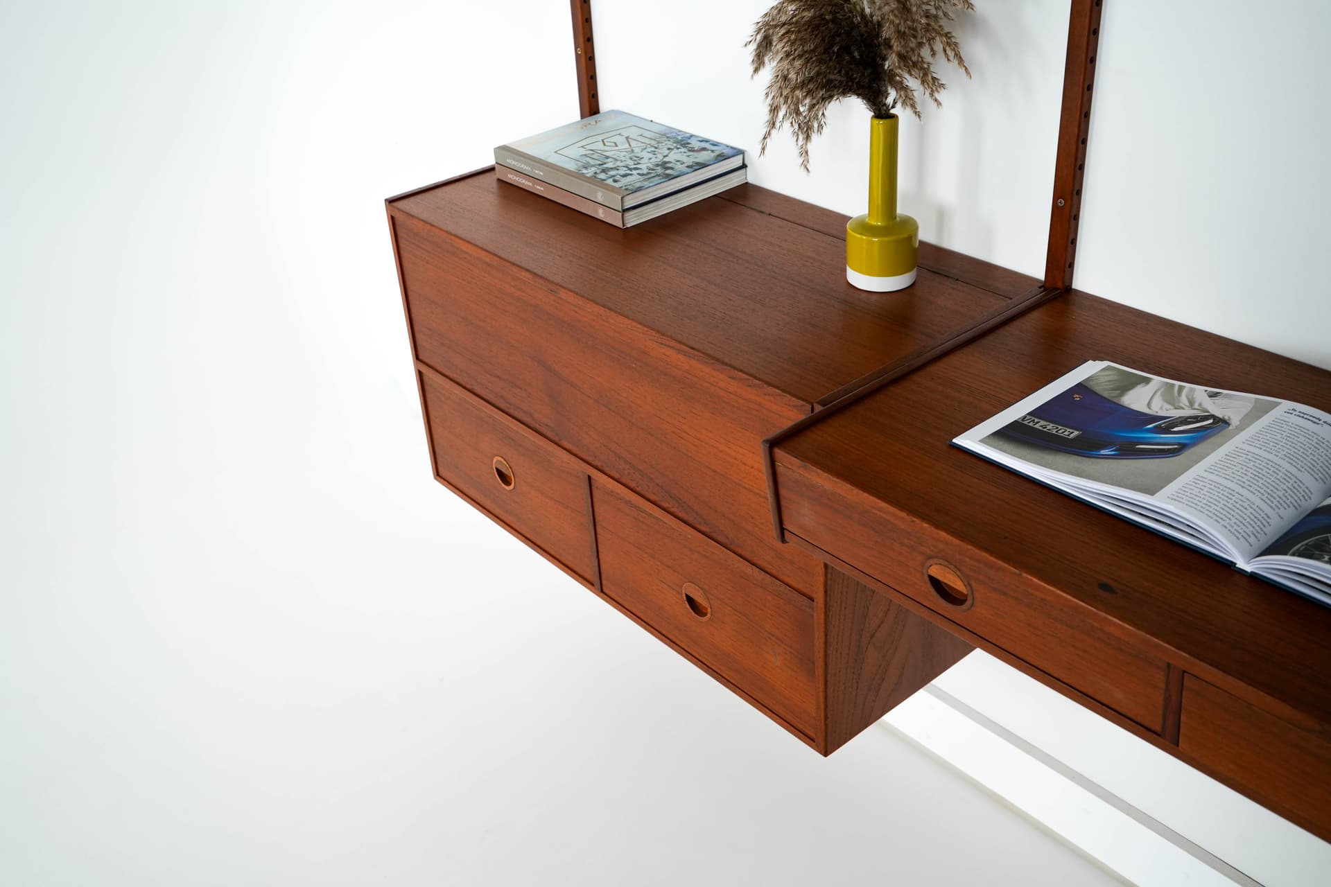 Regał systemowy, tek brązowy, Hansen & Guldborg, Dania, lata 60. - 287873