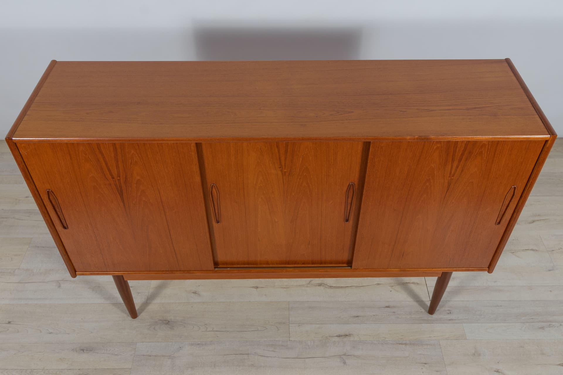 Highboard, teak brązowy, Dania, lata 60. - 287885