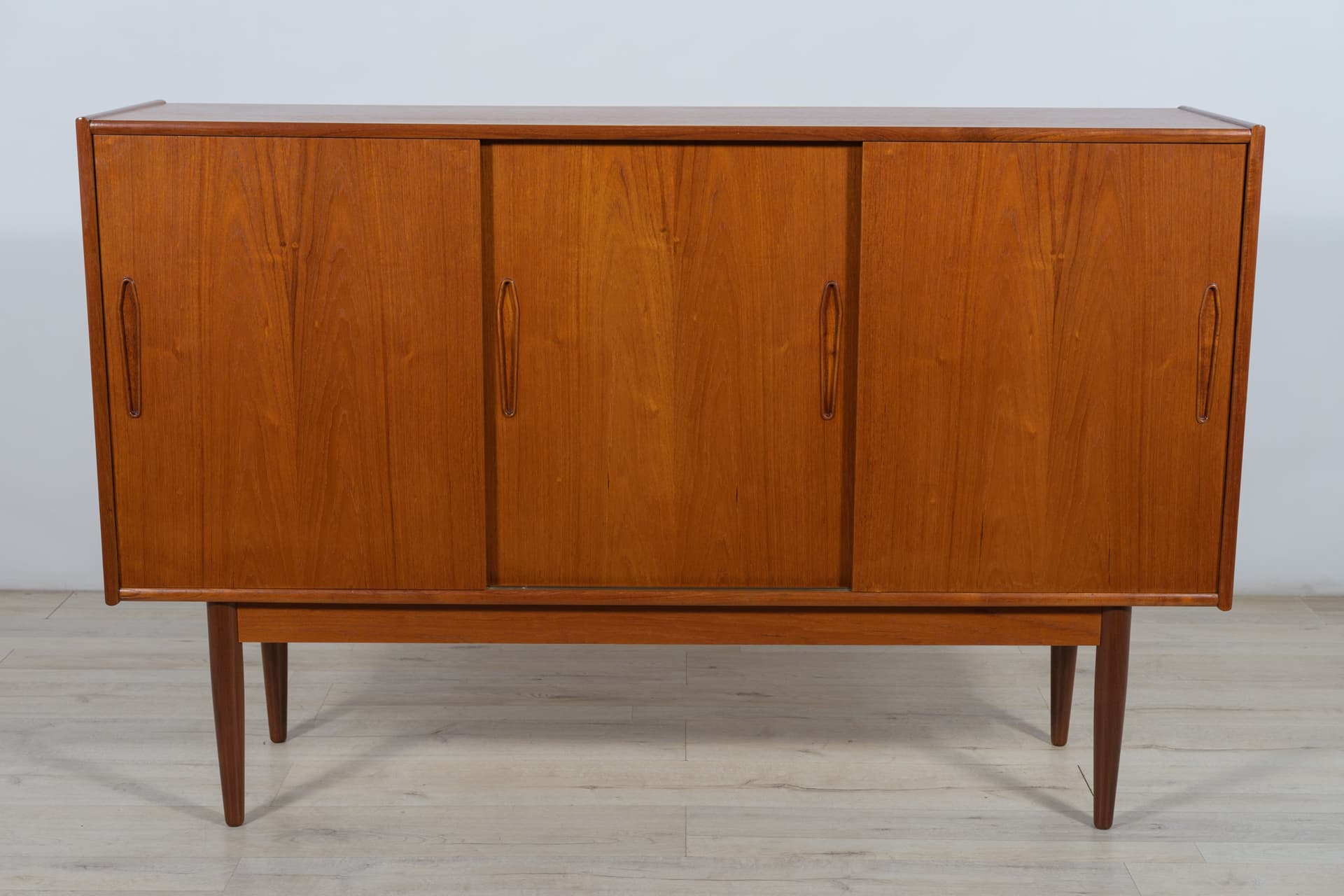 Highboard, teak brązowy, Dania, lata 60. - 287883