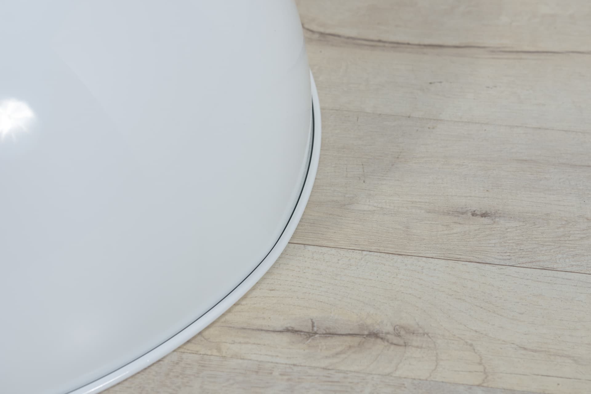 Lampa wisząca Bunker, metal biały, proj. J. Hammerborg, Fog & Mørup, Dania, lata 70. - 287904