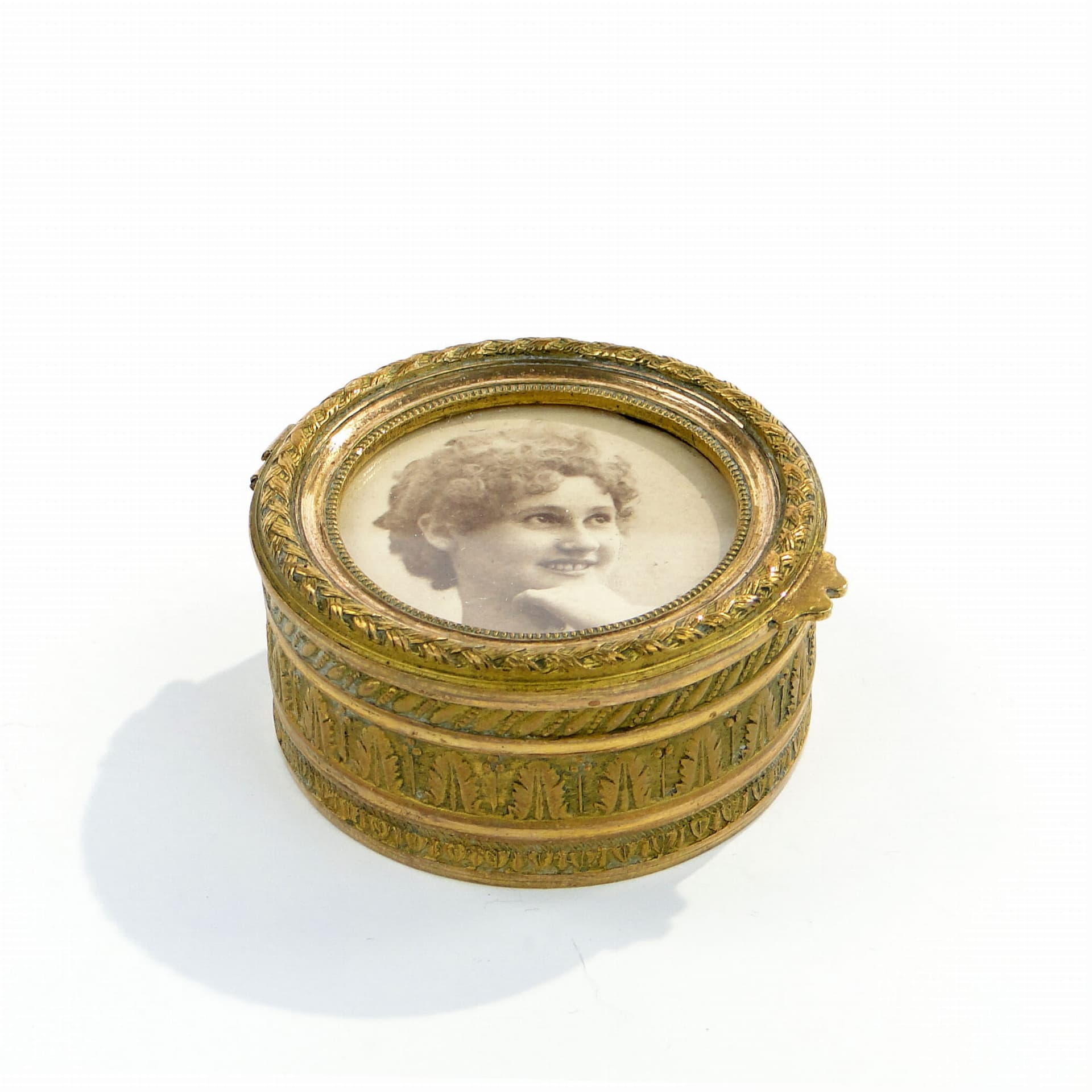 Pudełko na biżuterię Belle Époque, złoto, brąz, Francja, XIX w. - 287925