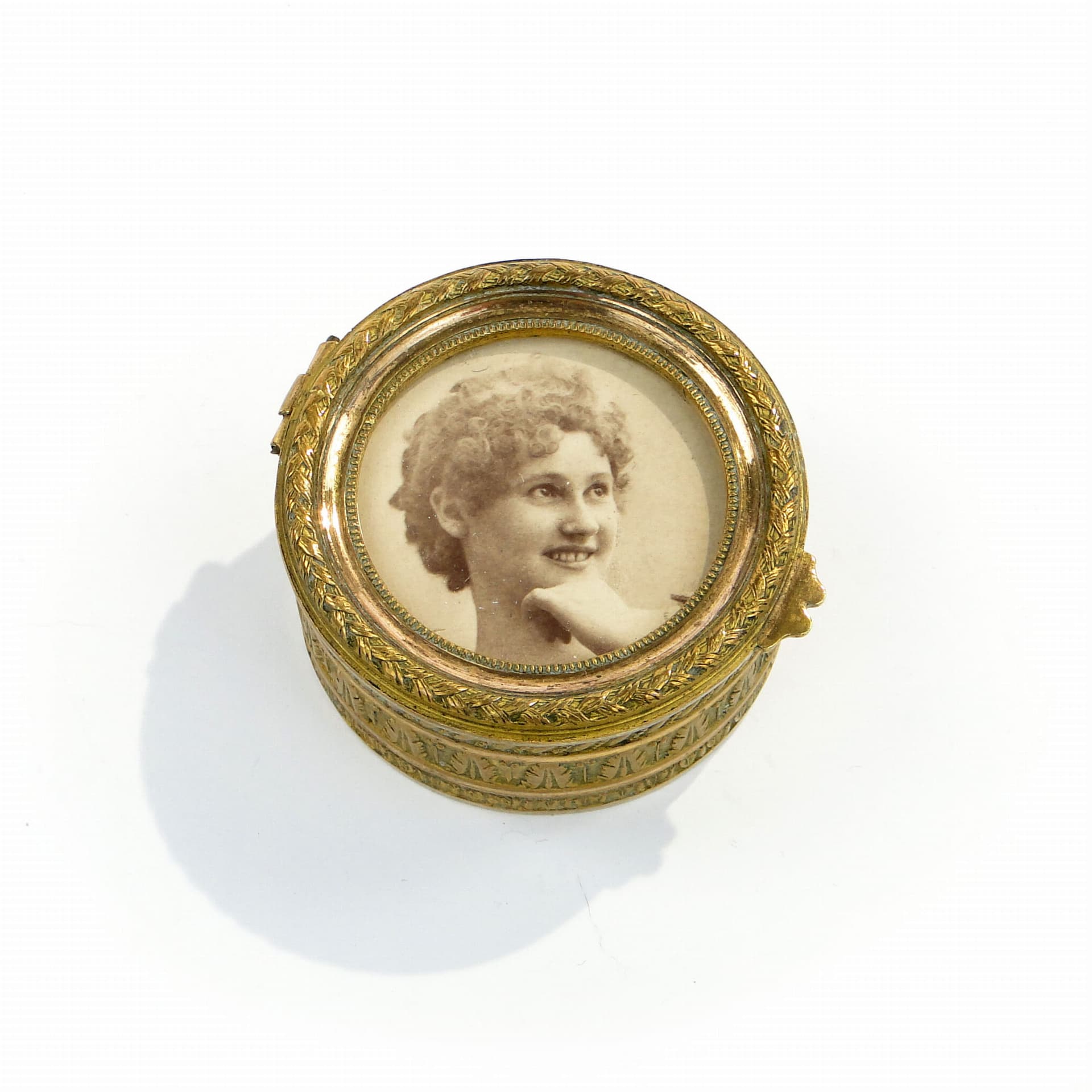 Pudełko na biżuterię Belle Époque, złoto, brąz, Francja, XIX w. - 287924