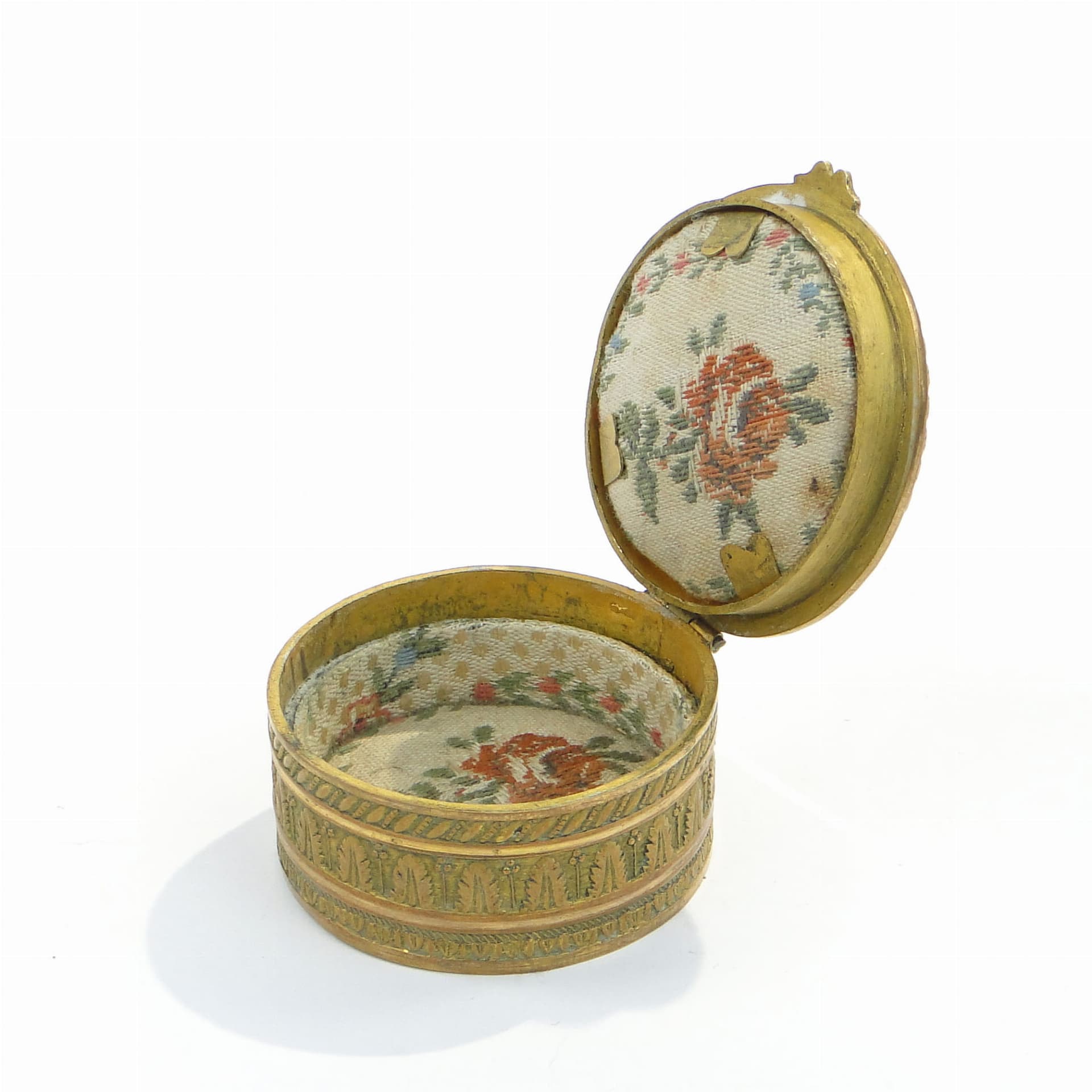 Pudełko na biżuterię Belle Époque, złoto, brąz, Francja, XIX w. - 287929