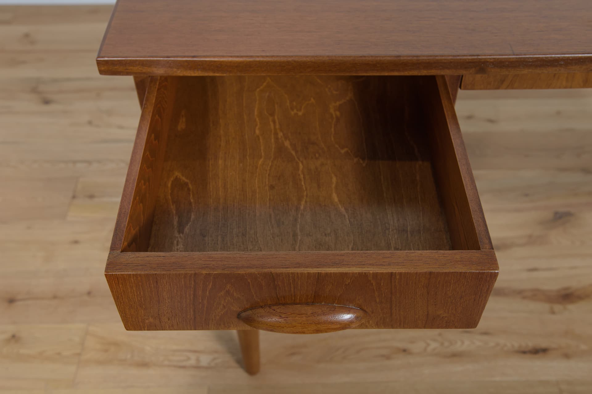 Desk, brown, teak, Denmark, 1960s. - 287942