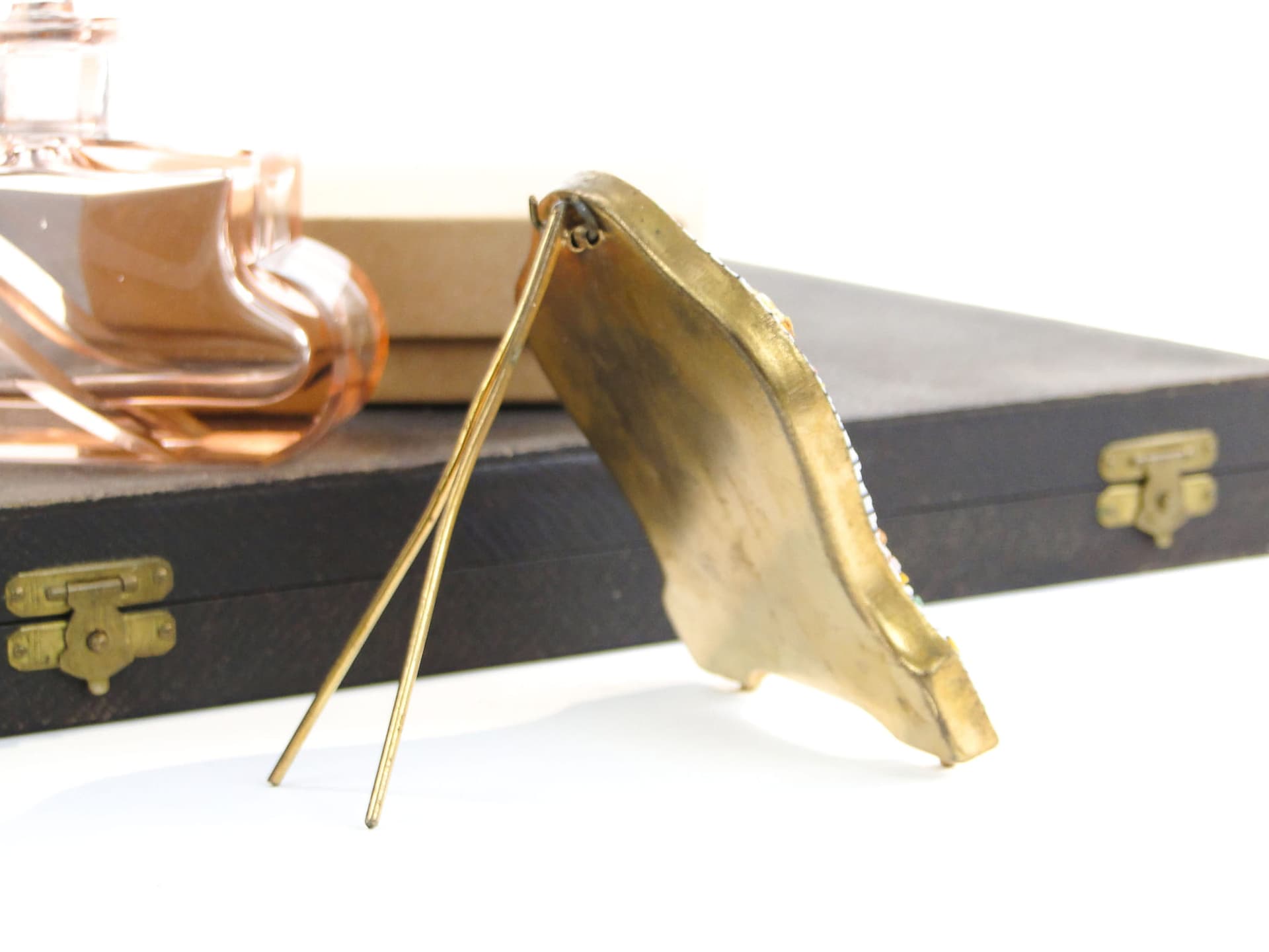 Ramka na zdjęcie millefiori, multicolor, szkło kolorowe, mosiądz, Włochy, XIX wiek - 287997