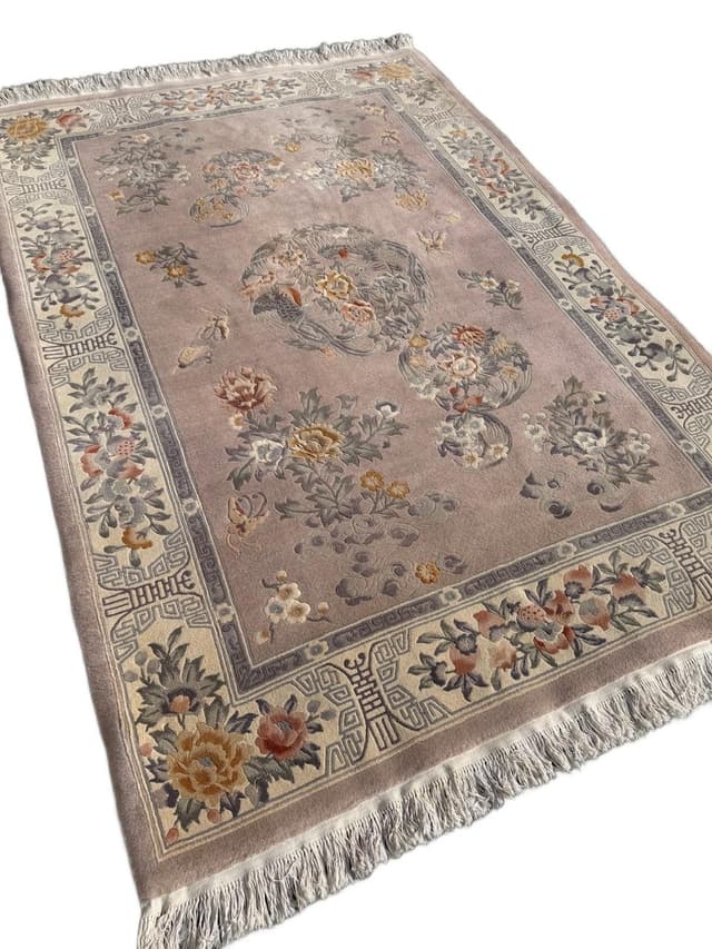 Dywan chiński, multikolor, wełna kaszmirowa, Chiny, 265x170 cm - WYMIARY