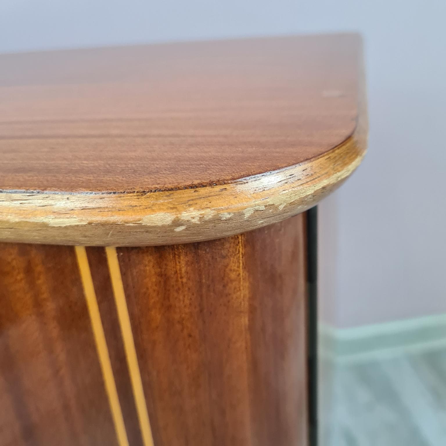 Szafka, brązowy, drewno fornirowane, metal, lata 60. - 288110