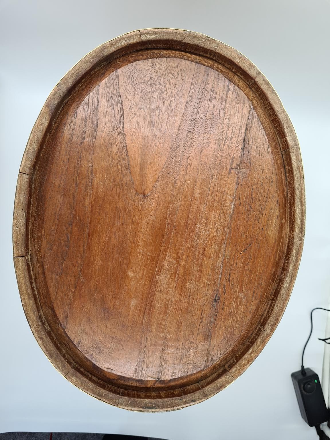 Nautical Bucket, brown, wood brass, 1970s - 288136