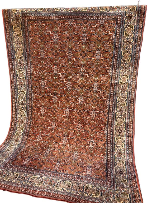 Dywan Indo Bidjar, 290x195 cm, multikolor, wełna, Indie - WYMIARY