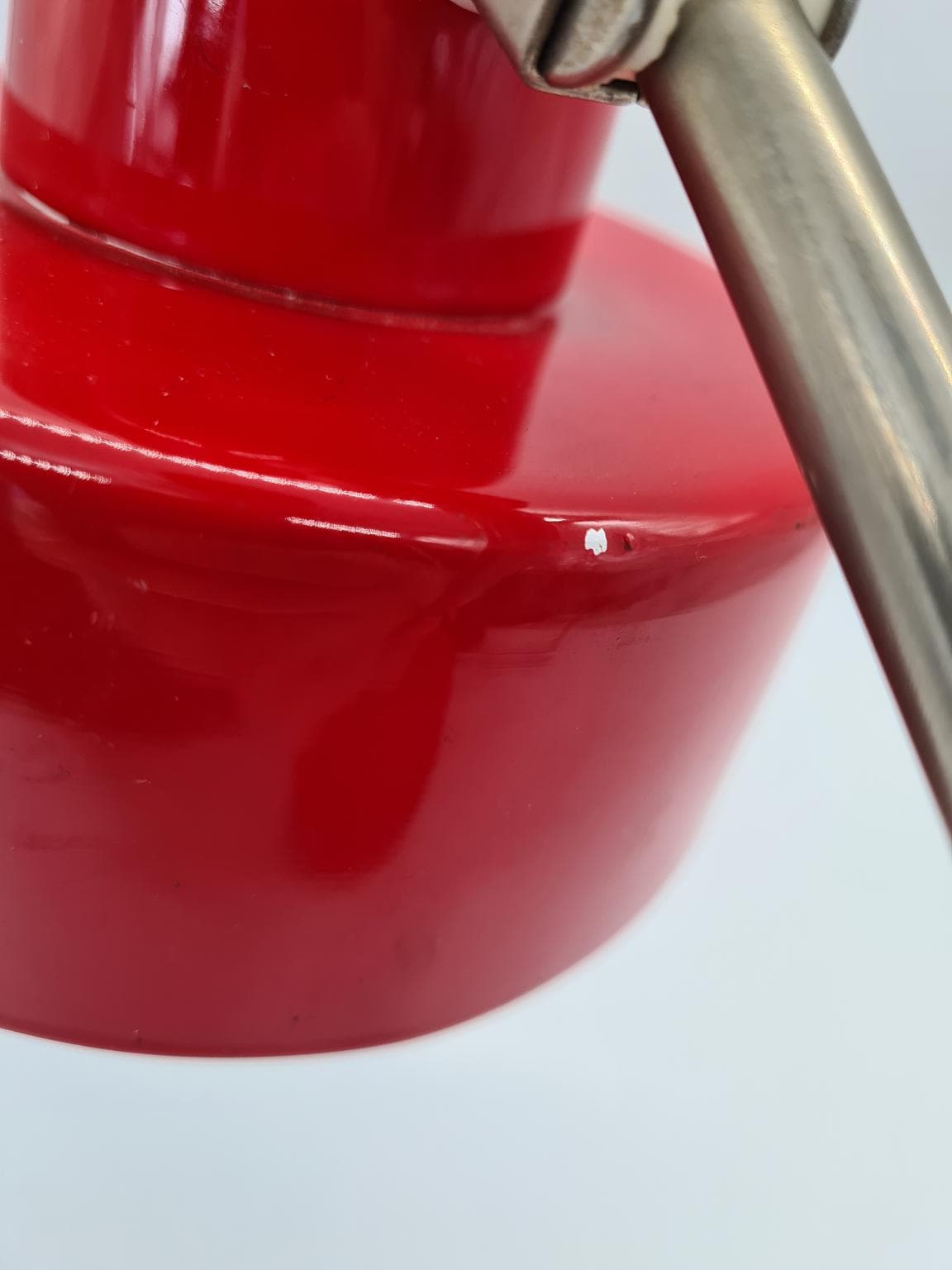 Desk lamp, red metal, Elma, 1970s - 288237