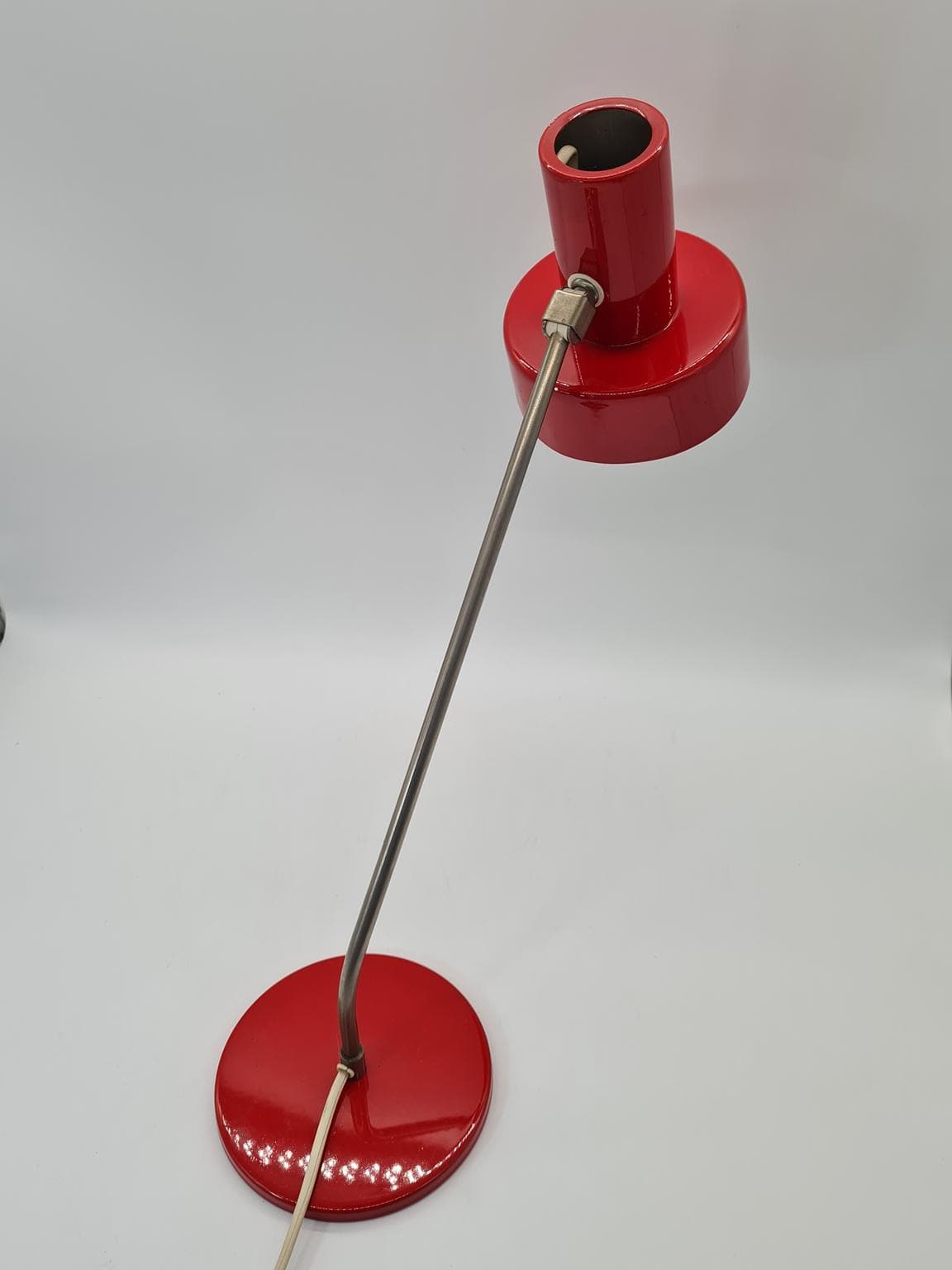 Desk lamp, red metal, Elma, 1970s - 288235