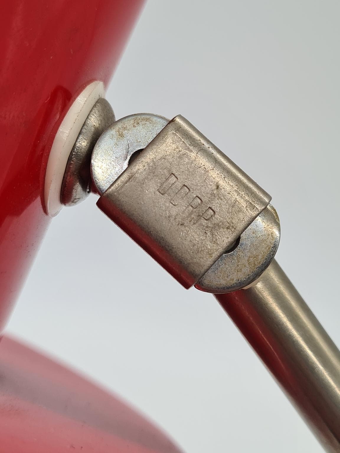 Desk lamp, red metal, Elma, 1970s - 288241