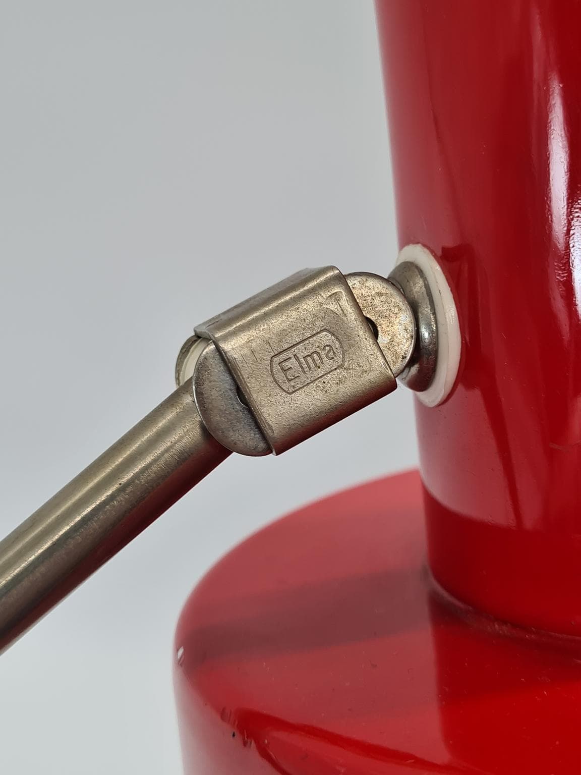 Desk lamp, red metal, Elma, 1970s - 288240