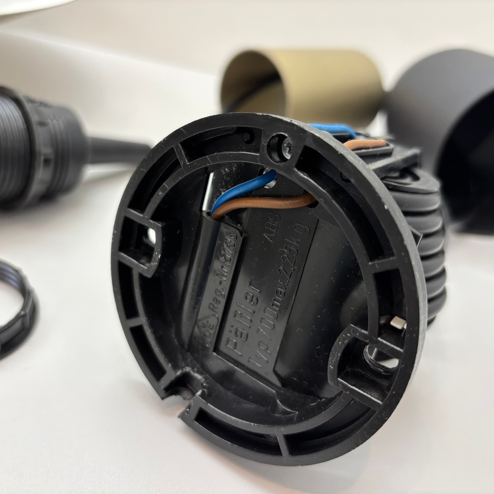 Pendant lamp Leto Pendel, gold steel, Denmark, 1980s. - 288282