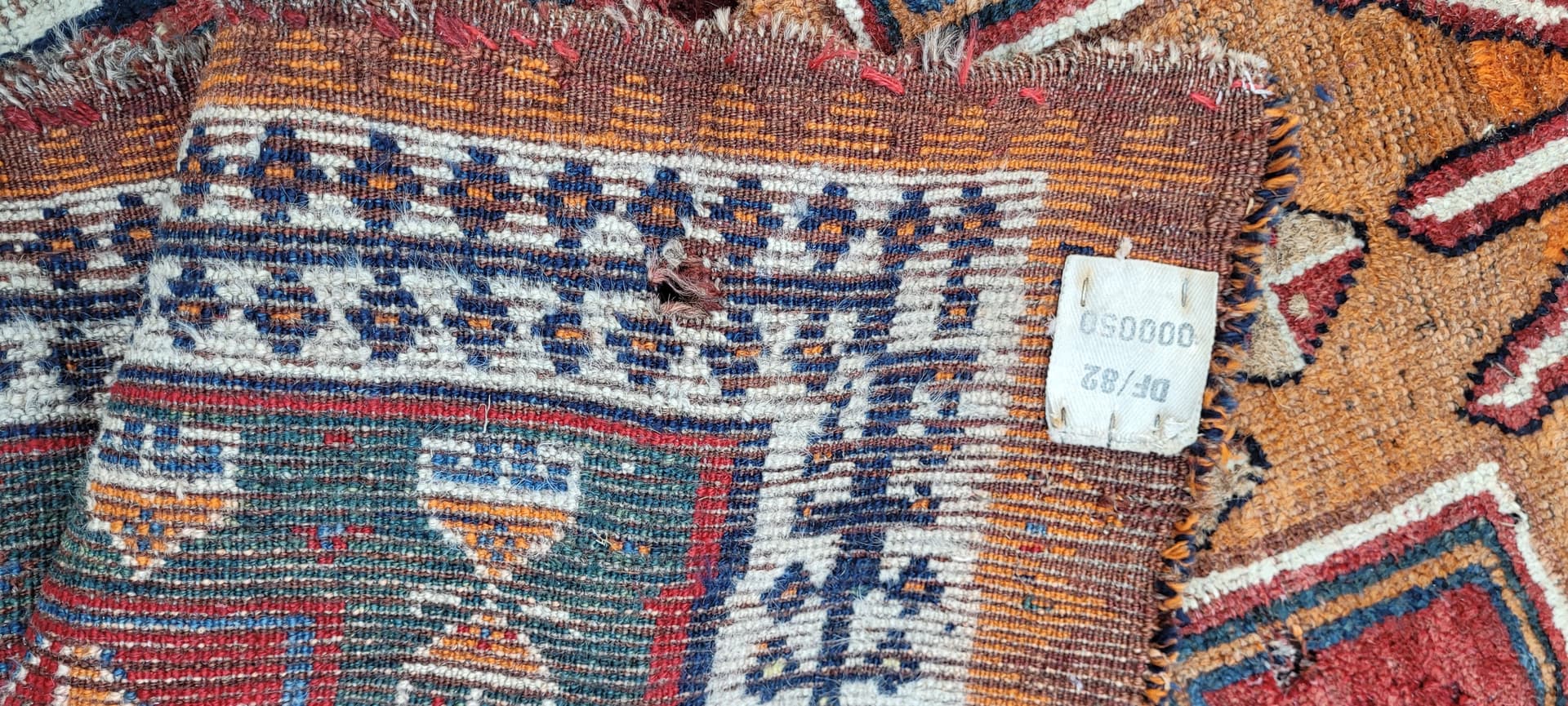 Dywan Kaszkaj, 130x198 cm, multikolor, wełna, bawełna, Iran, początek XX w. - 288295