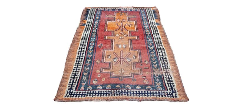 Dywan Kaszkaj, 130x198 cm, multikolor, wełna, bawełna, Iran, początek XX w.