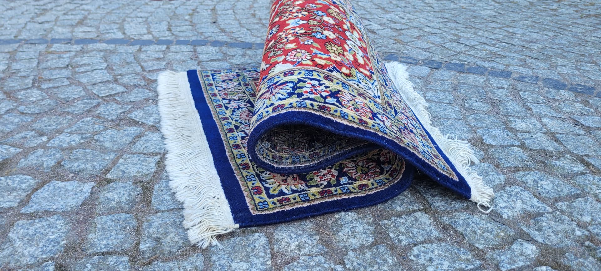 Dywan Indo Tabriz 105x61 cm, multikolor, wełna, Indie - 288326