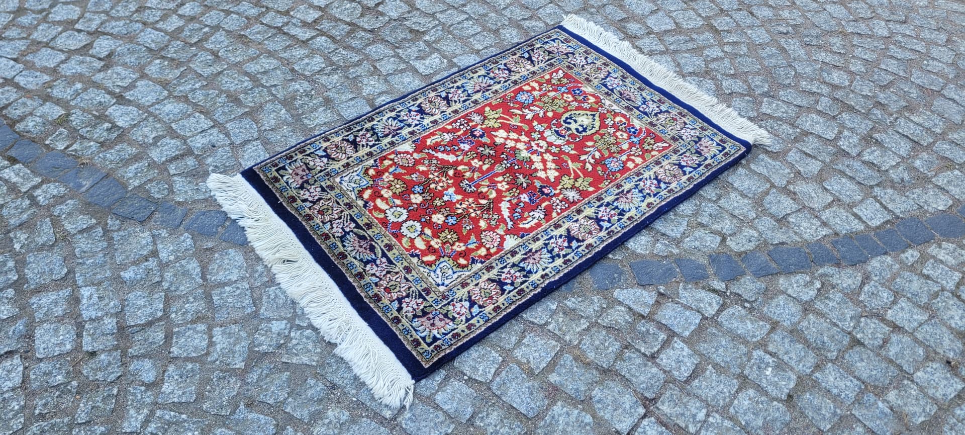 Dywan Indo Tabriz 105x61 cm, multikolor, wełna, Indie - 288340