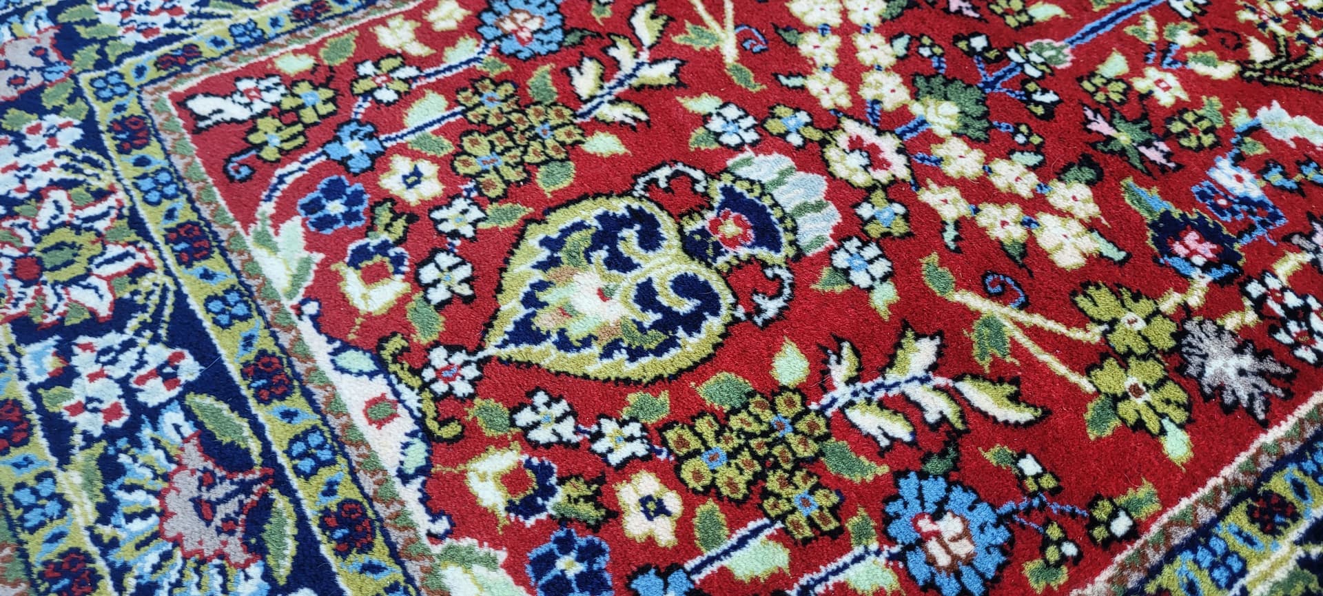 Dywan Indo Tabriz 105x61 cm, multikolor, wełna, Indie - 288328
