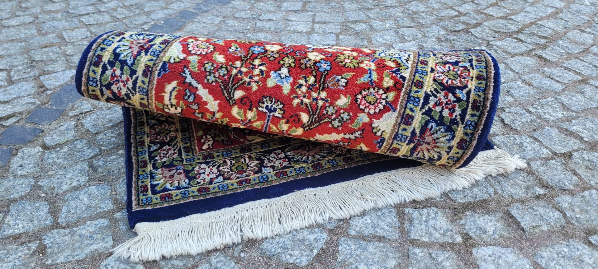 Dywan Indo Tabriz 105x61 cm, multikolor, wełna, Indie - 288331