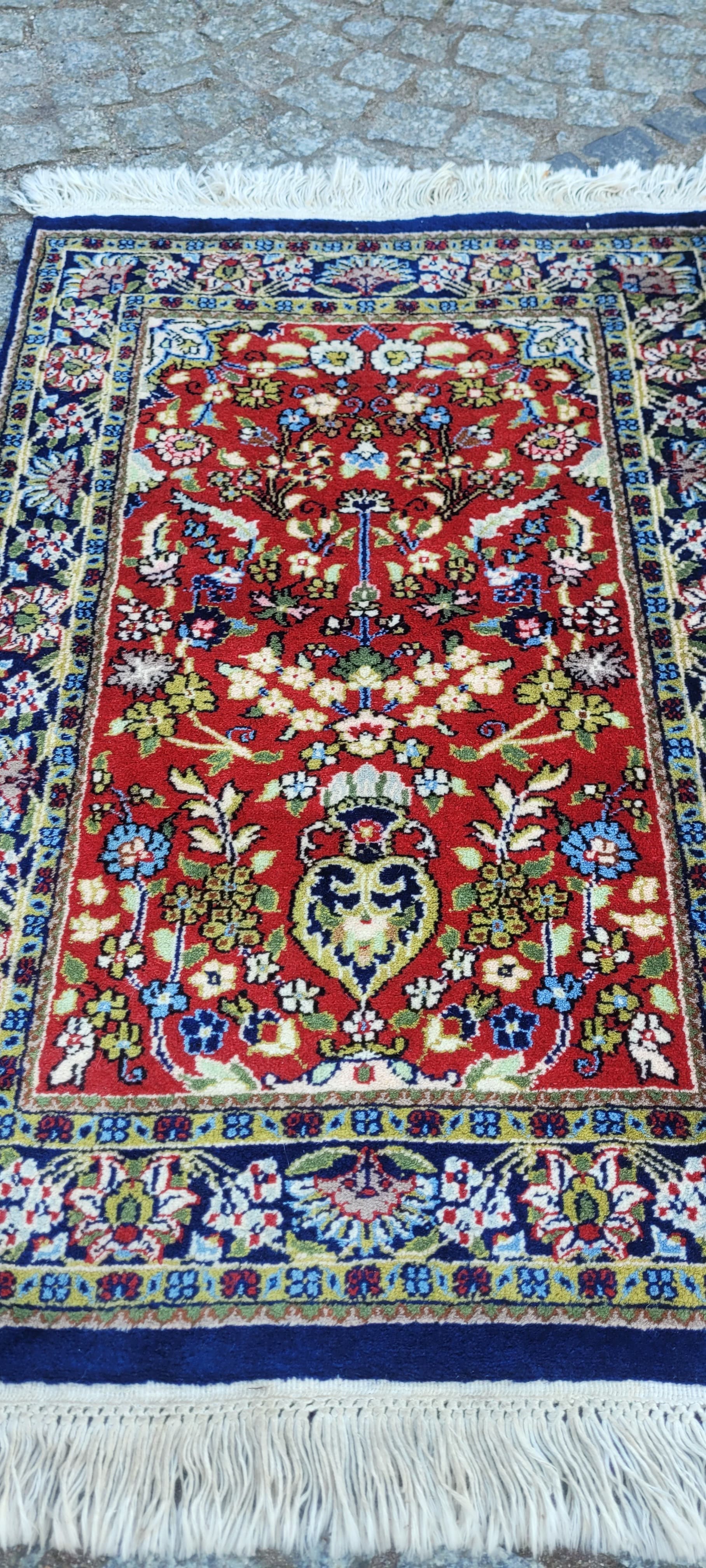 Dywan Indo Tabriz 105x61 cm, multikolor, wełna, Indie - 288329
