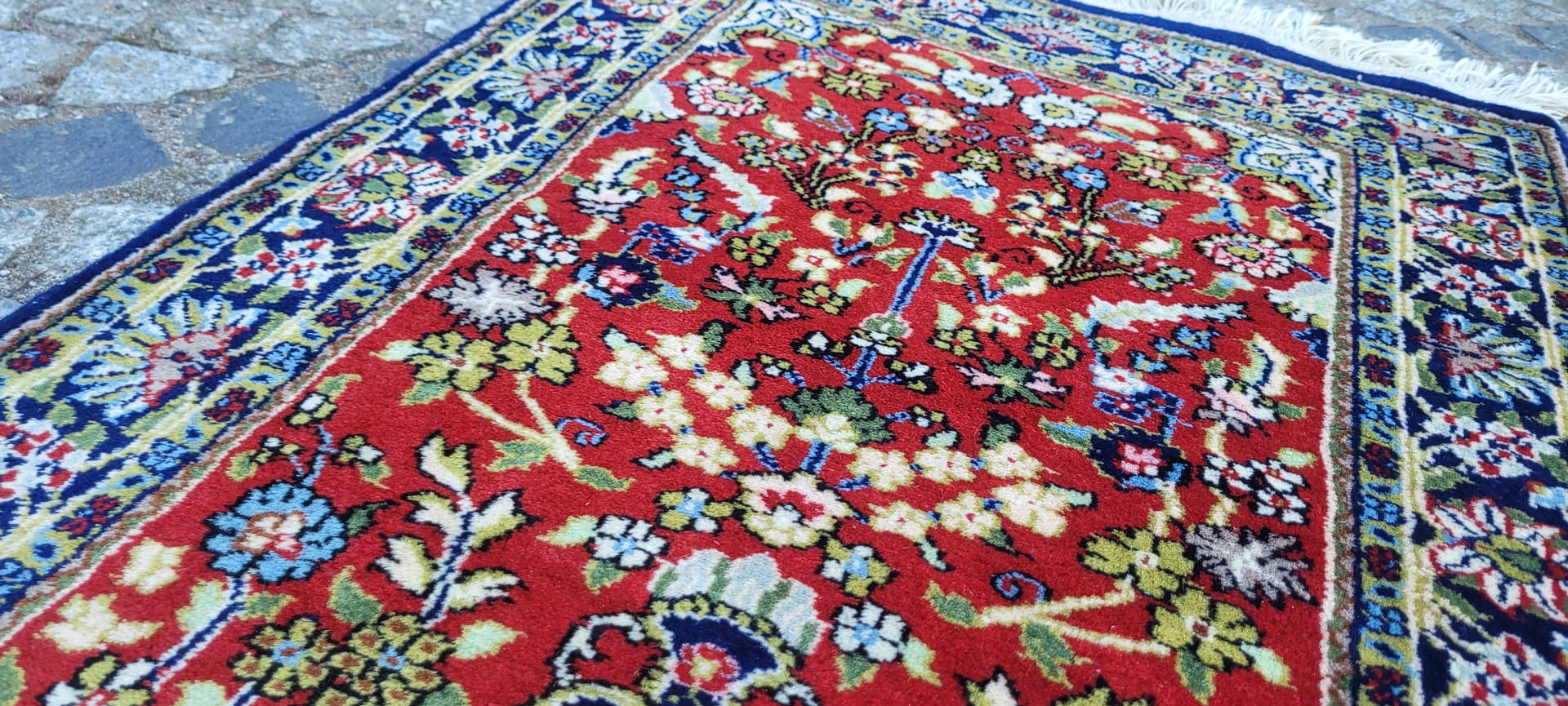 Dywan Indo Tabriz 105x61 cm, multikolor, wełna, Indie - 288330
